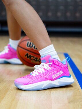 Moolah Kicks Press Break Sneakers Pink Leopard Print
